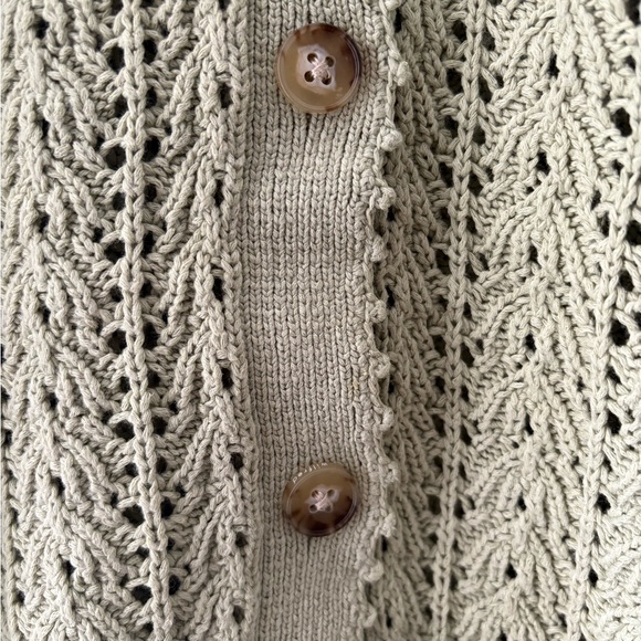 Aritzia Wilfred Sage Open-Knit Cardigan - Picture 3 of 10